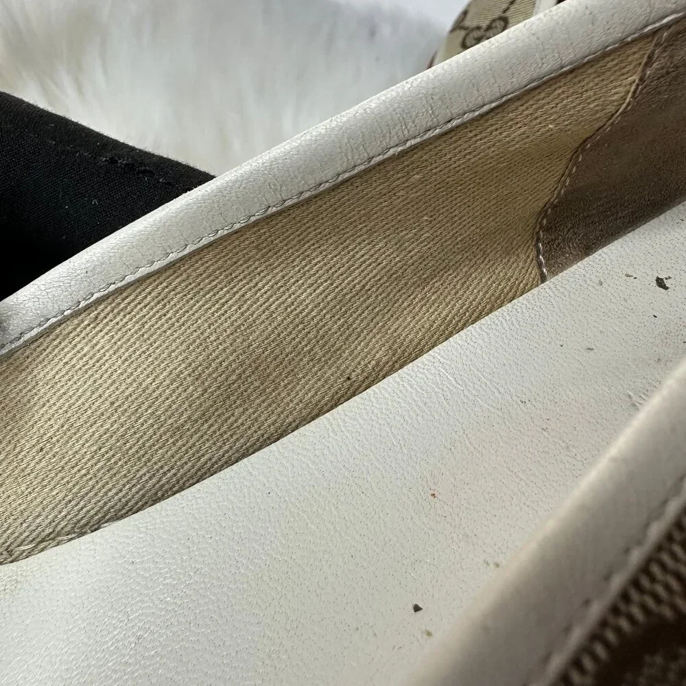❌SOLD❌ Authentic Gucci Signature GG Canvas Ballet Slip Flats - Sz 9 - Picture 14 of 15